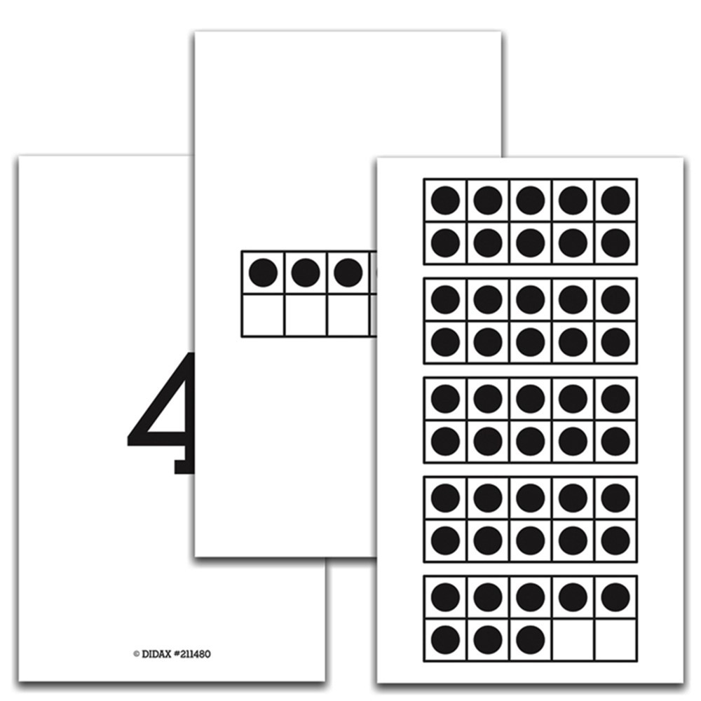 DD-211480 - Ten Frame 1-50 Cards in Base Ten