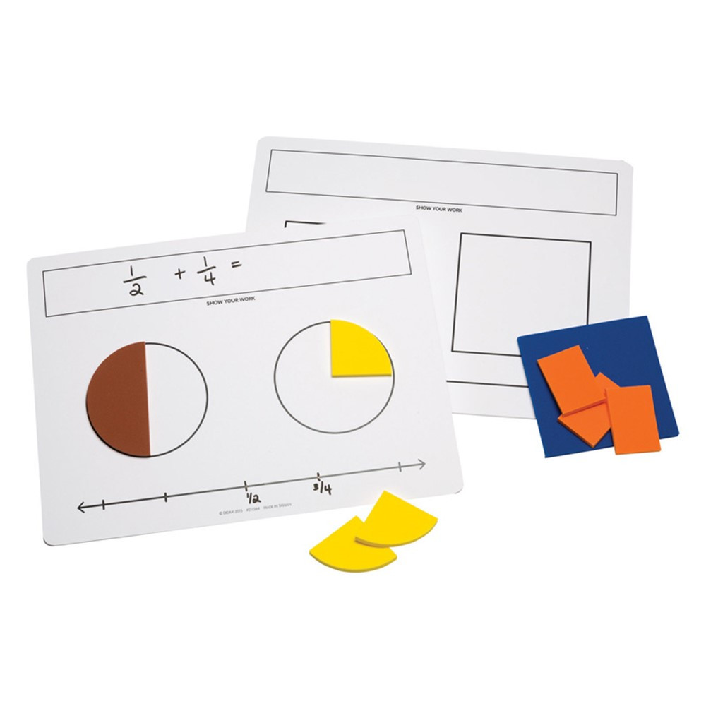 DD-211584 - Write On Wipe Off Fraction Mats in Fractions & Decimals
