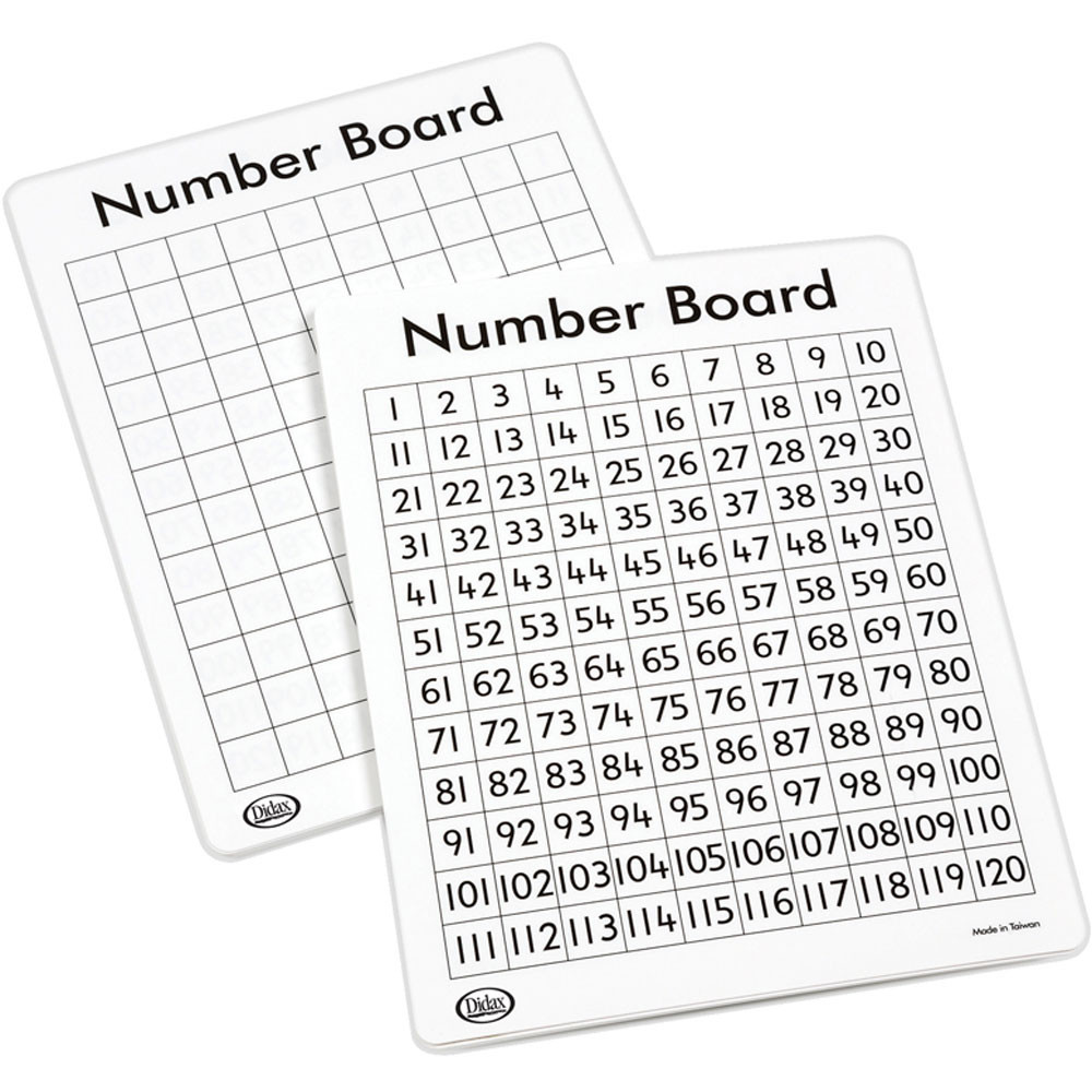 DD-211639 - Write On Wipe Off 120 Number Mats in Numeration