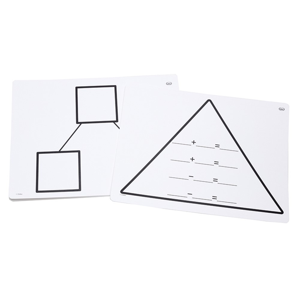 DD-211763 - Write On Wipe Off Addition Triangl Mats in Addition & Subtraction