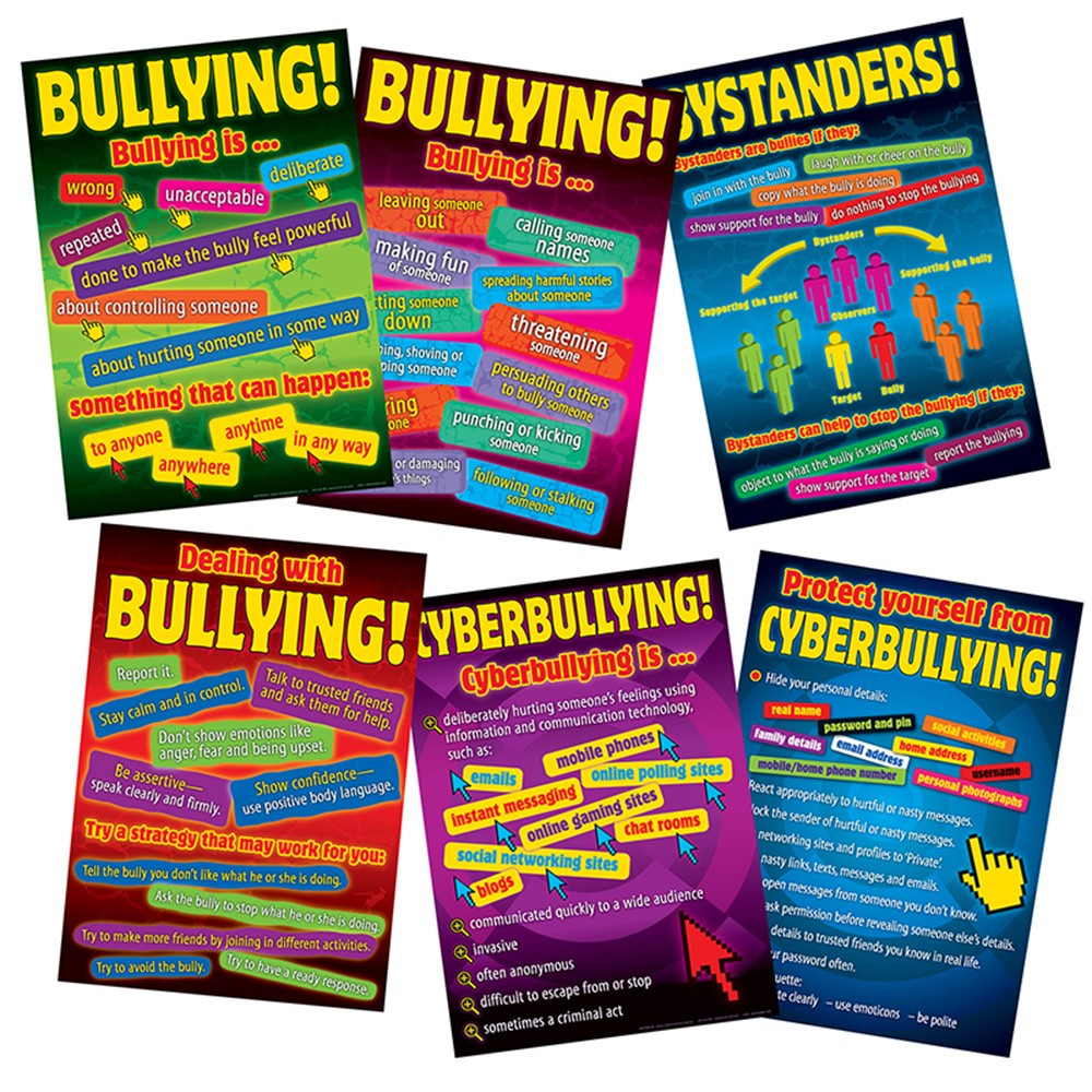DD-556602 - Bullying In A Cyber World Poster Set Gr 5-8 in Social Studies