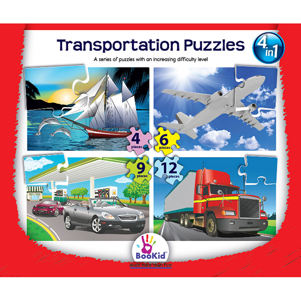 DEX1920 - Transportation 4 In 1 Puzzles in Puzzles