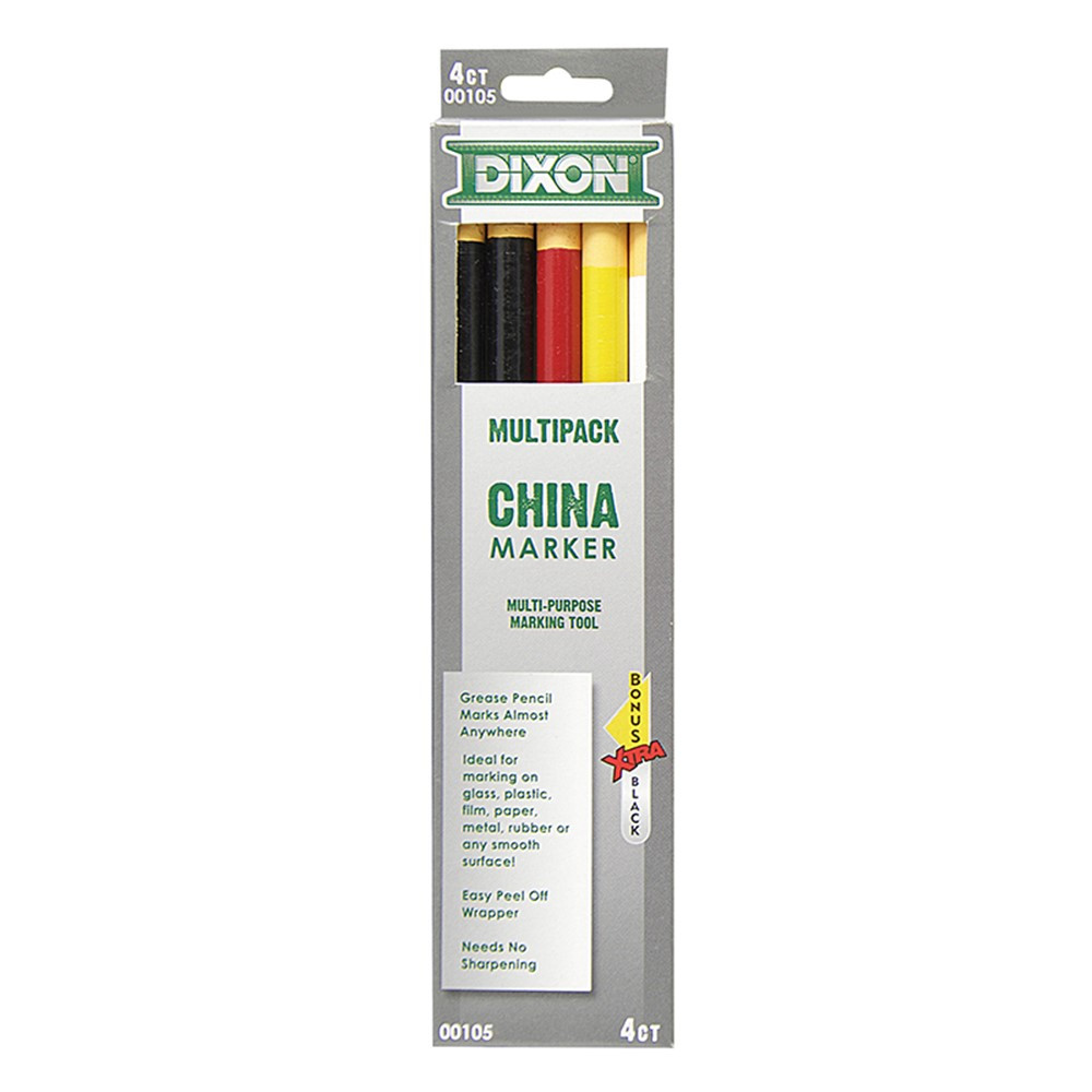 DIX00105 - Dixon China Markers Asst 5Pk in Markers