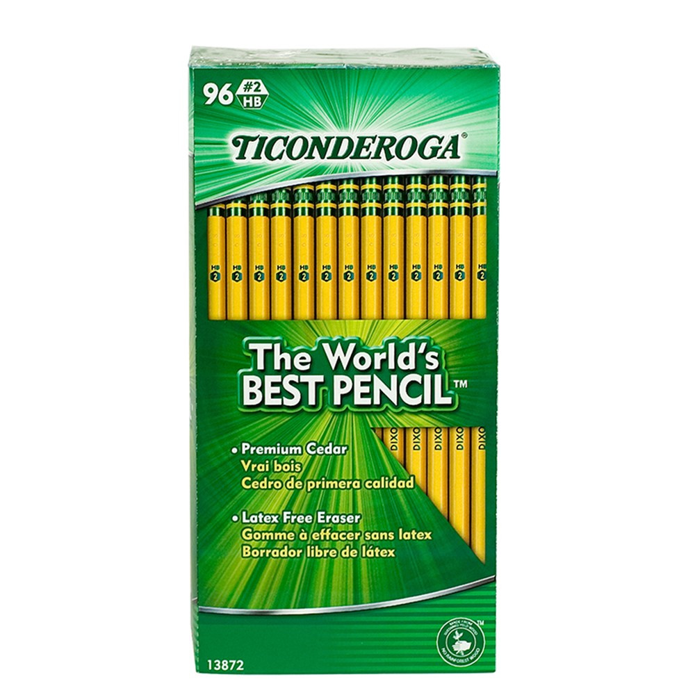 DIX13872 - Original Ticonderoga Pencils 96Bx Unsharpened in Pencils & Accessories