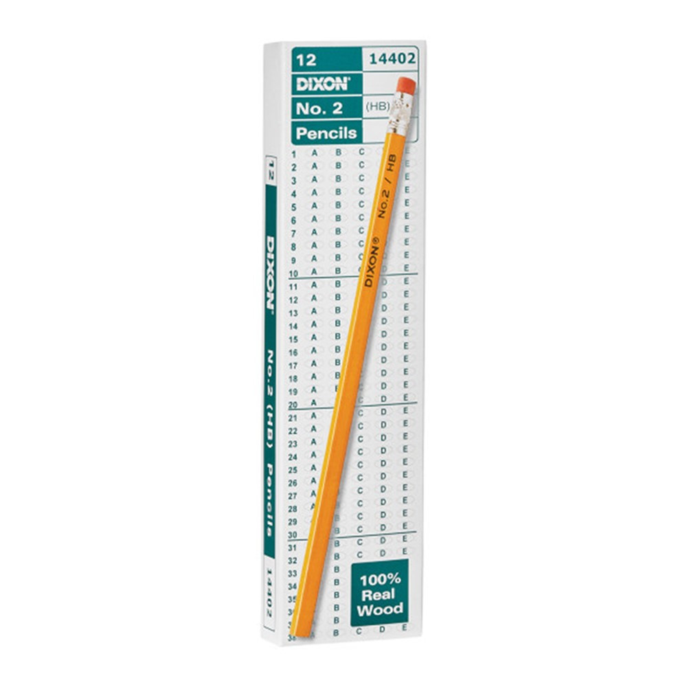 No. 2 Pencils, Yellow, Box of 12 - DIX14402 | Dixon Ticonderoga Company | Pencils & Accessories