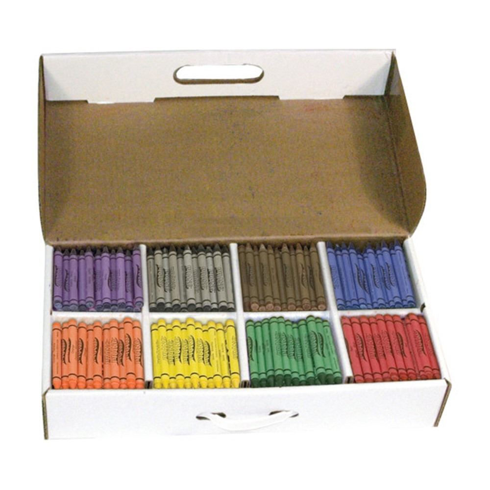 Crayons, Master Pack, 8 Colors (50 Each), 400 Count - DIX32340 | Dixon Ticonderoga Company | Crayons