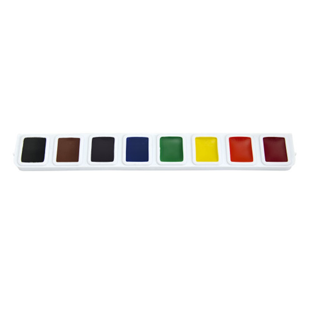 Half Pan Watercolor Refill Tray, 8 Colors, 3 Trays - DIX82000 | Dixon Ticonderoga Company | Paint