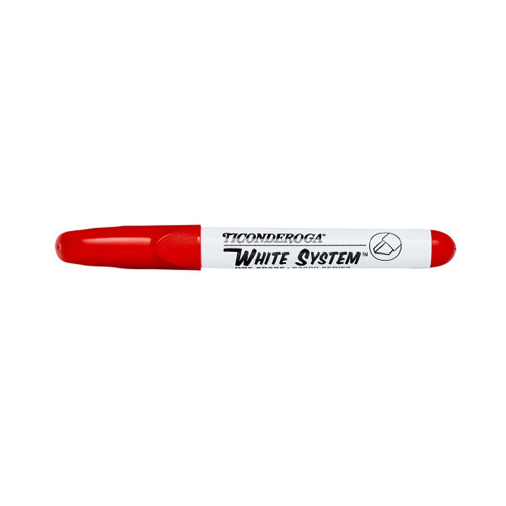 Dry Erase Markers, Chisel Tip, Red, Pack of 12 - DIX92001 | Dixon Ticonderoga Company | Markers