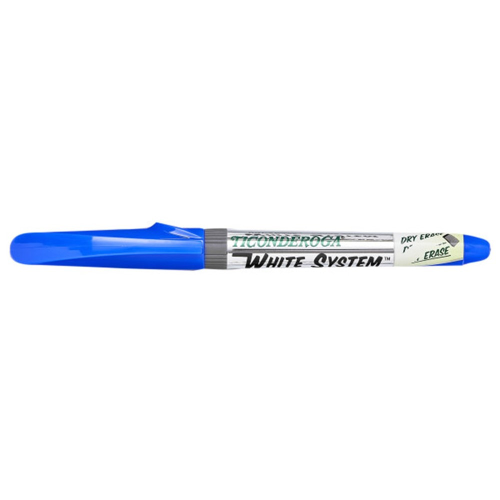 Dry Erase Markers, Fine Tip, Blue, Pack of 12 - DIX93008 | Dixon Ticonderoga Company | Markers