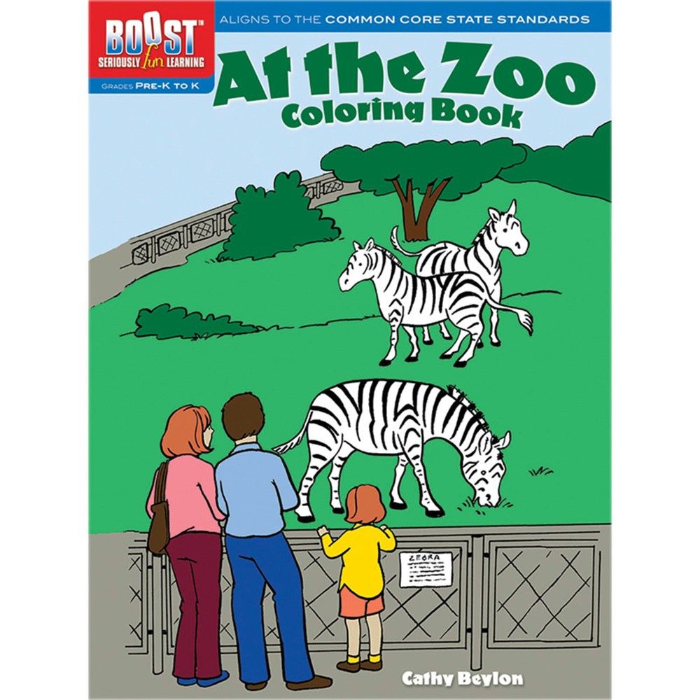 DP-493989 - Boost At The Zoo Coloring Book Gr Pk-K in Art Activity Books
