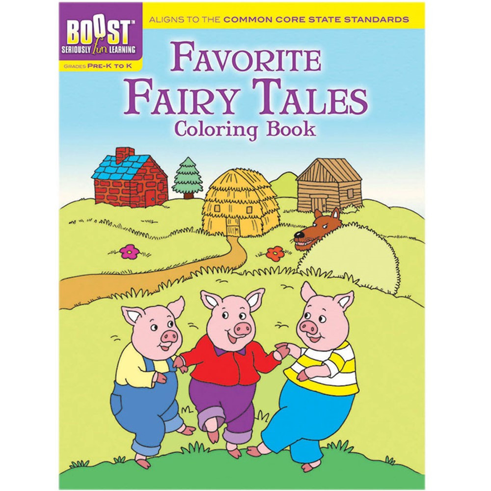 DP-494039 - Boost Favorite Fairy Tales Coloring Book Gr Pk-K in Art Activity Books