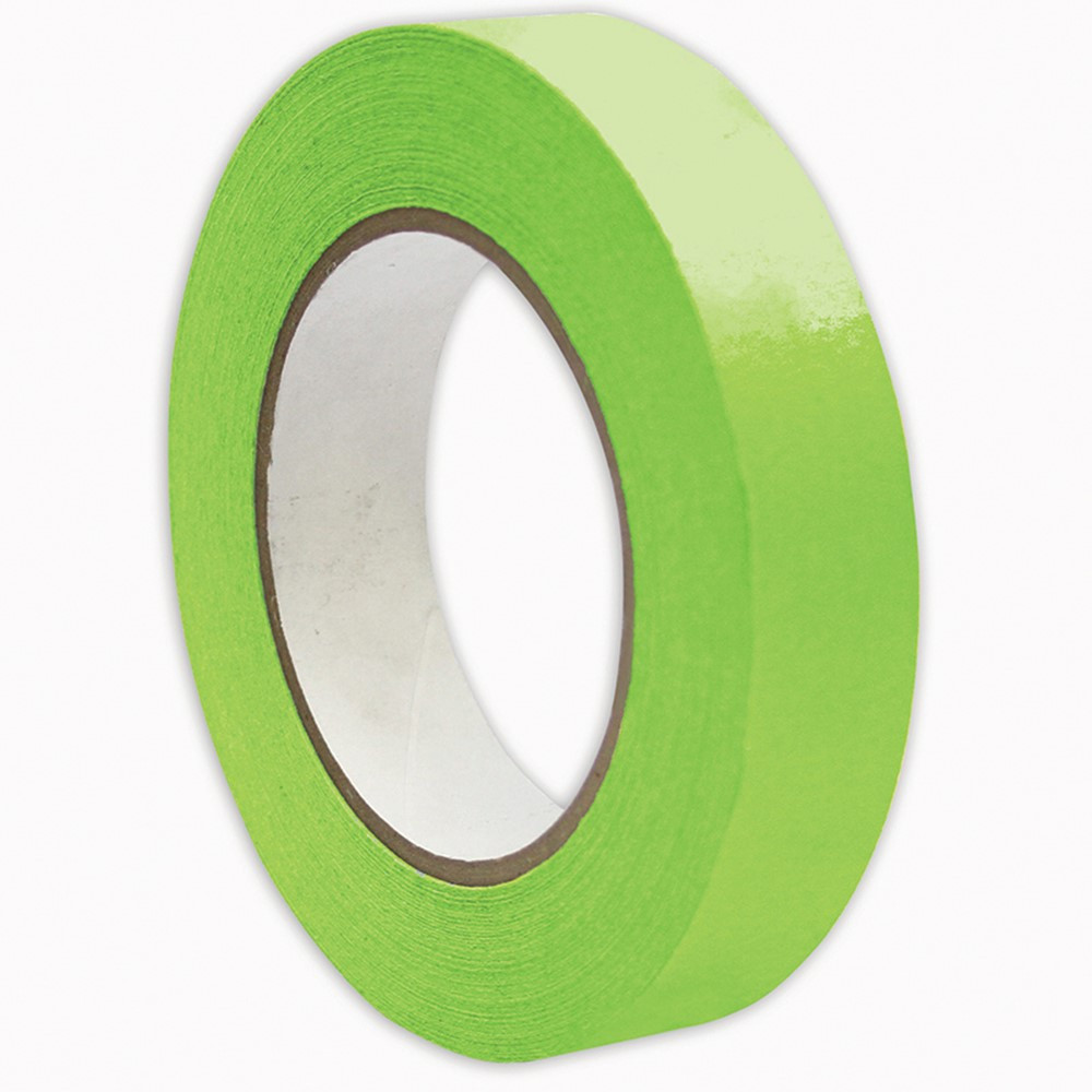 Premium Grade Masking Tape, 1 x 55 yds, Light Green - DSS46166, Dss  Distributing