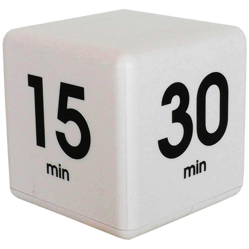 DTX33 - White 60 Minute Preset Timer Cube in Timers