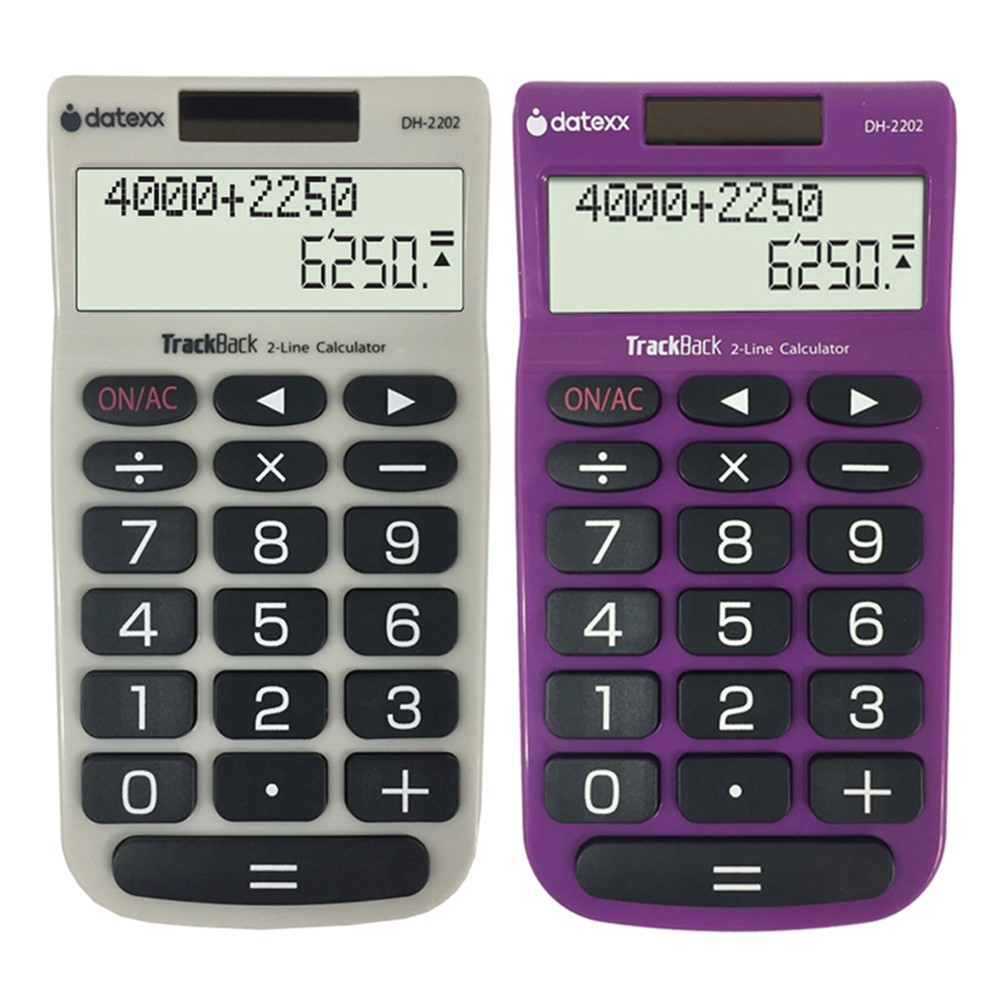 DTXDH2202 - 2Line Trackback Handheld Calculator in Calculators