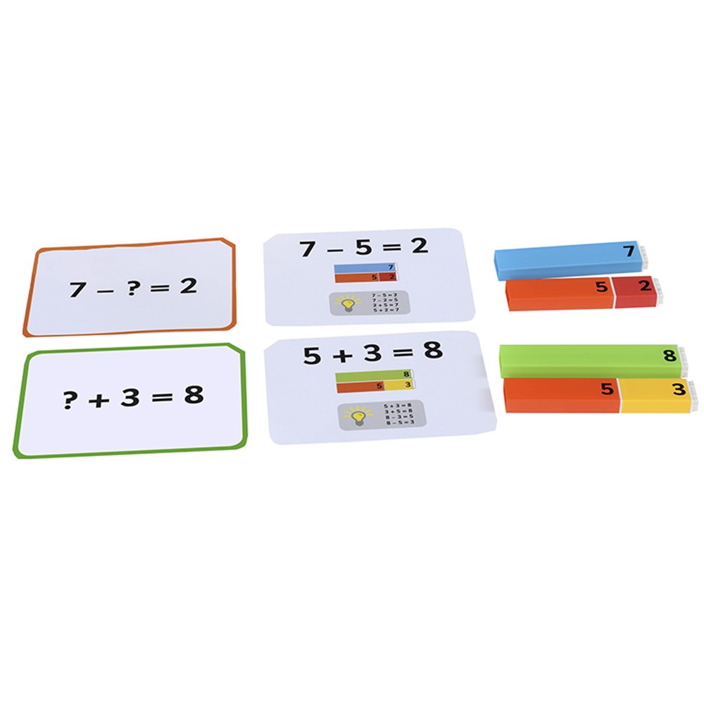 EA-311 - Number Rods Work Cards in Blocks & Construction Play