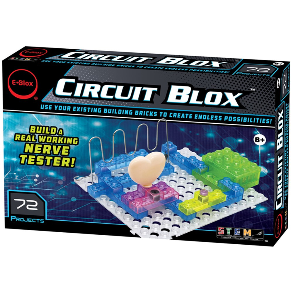 Circuit Blox 72, Circuit Board Building Blocks, 35 Pieces - EBLCB0163 | E-Blox Inc. | Blocks & Construction Play