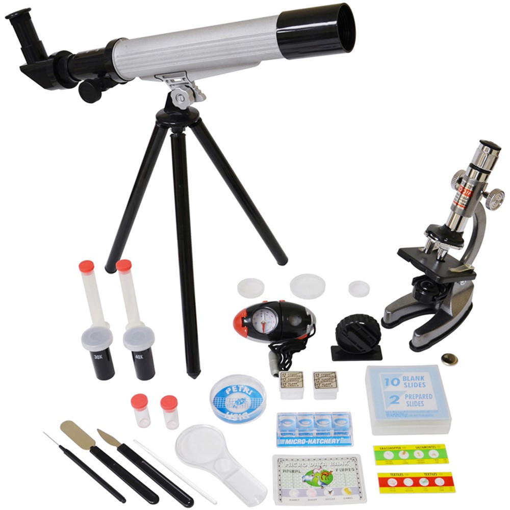 EE-EDUTM008 - Microscope & Telescope Set With Survival Kit in Microscopes