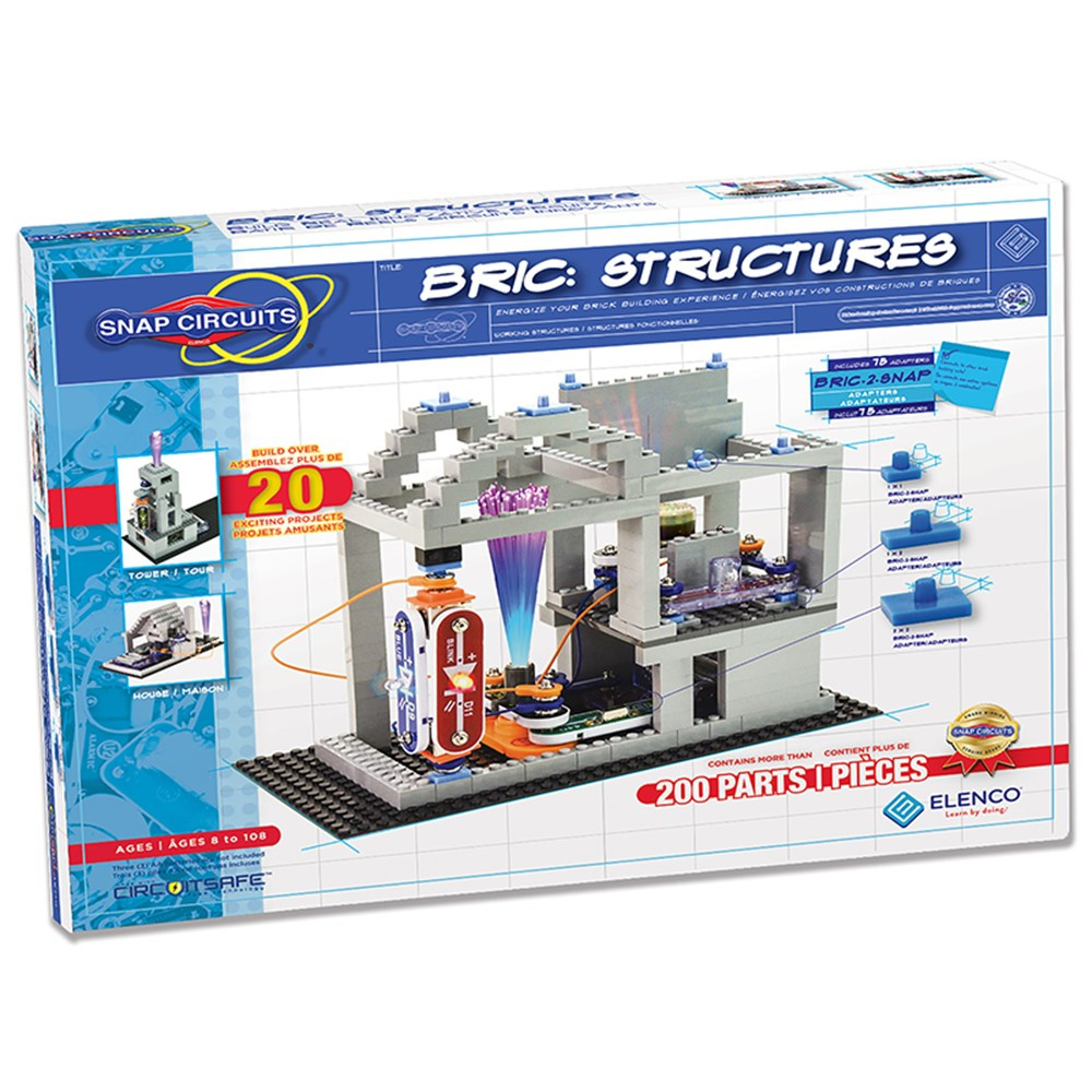 Snap Circuits Bric, Structures - EE-SCBRIC1 | Elenco Electronics | Blocks & Construction Play