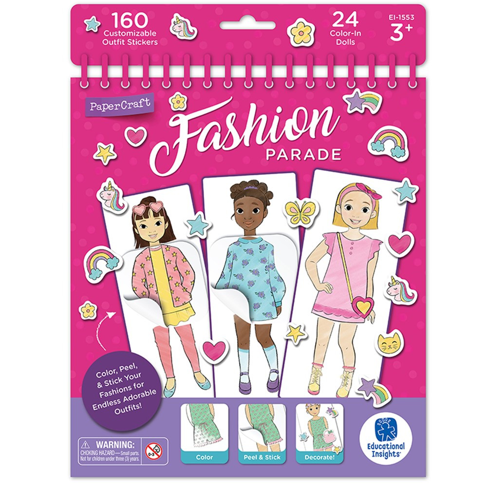 PaperCraft Fashion Parade Paper Dolls - EI-1553 | Learning Resources | Art & Craft Kits