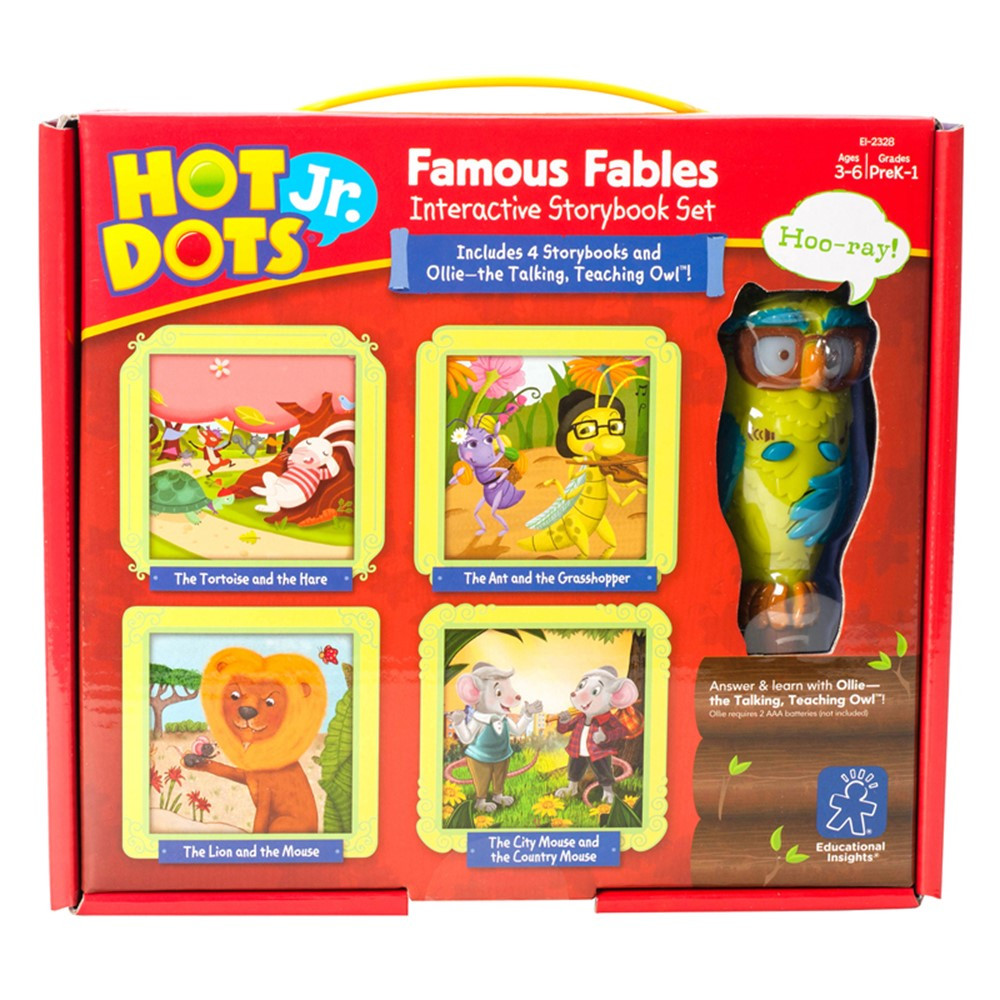EI-2328 - Hot Dots Jr Interactive Storybook Set Famous Fables in Hot Dots