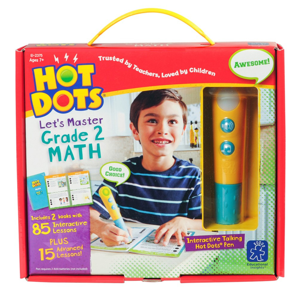 EI-2375 - Hot Dots Jr Lets Master Math Gr 2 in Hot Dots
