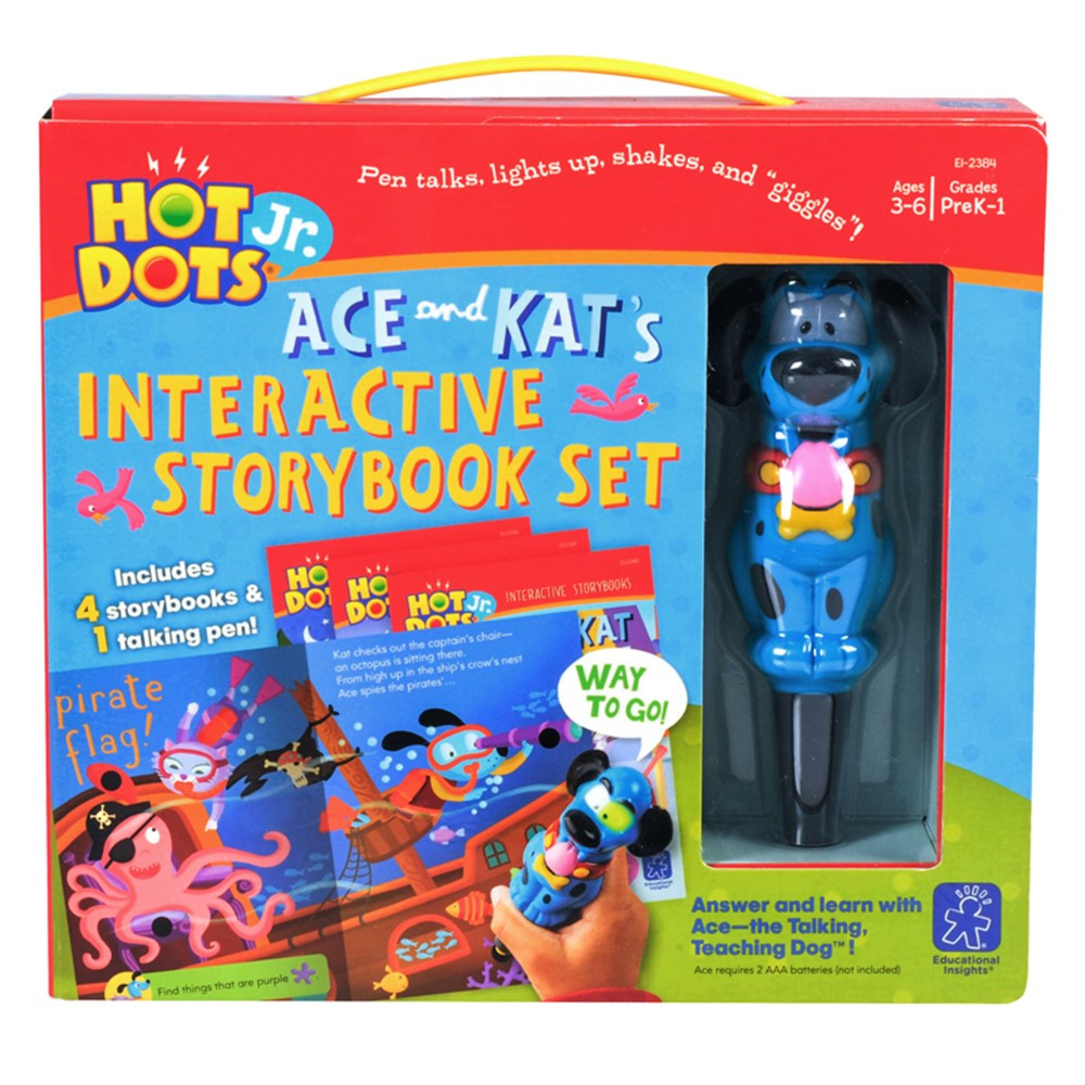 Interactive Storybooks 4book Set With Ace Pen for sale online Educational Insights Hot Dots Jr 
