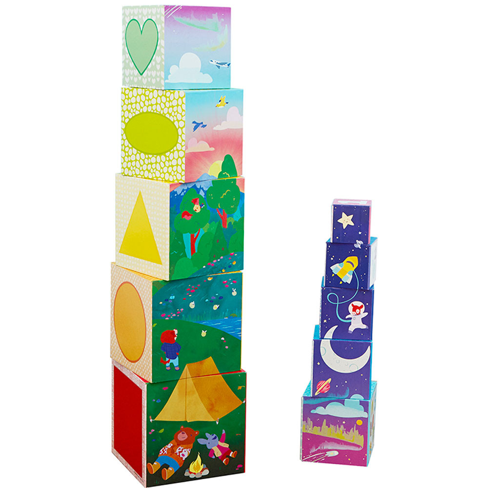 EI-3615 - Bright Basics Nest And Stack Cubes in Blocks & Construction Play