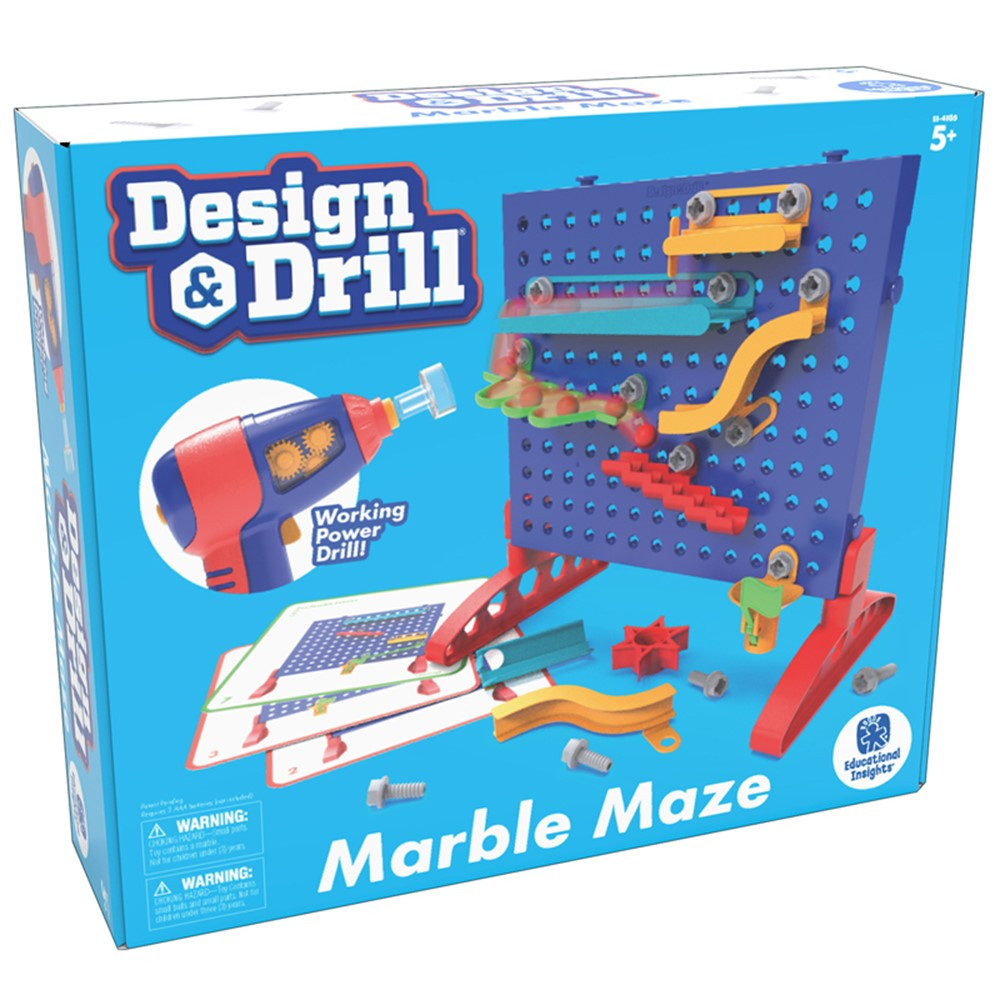Design & Drill Make-a-Marble Maze - EI-4105 | Learning Resources | Blocks & Construction Play