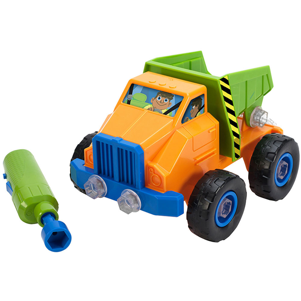 EI-4129 - Design Pwr Play Vehicle Dump Truck And Drill in Blocks & Construction Play