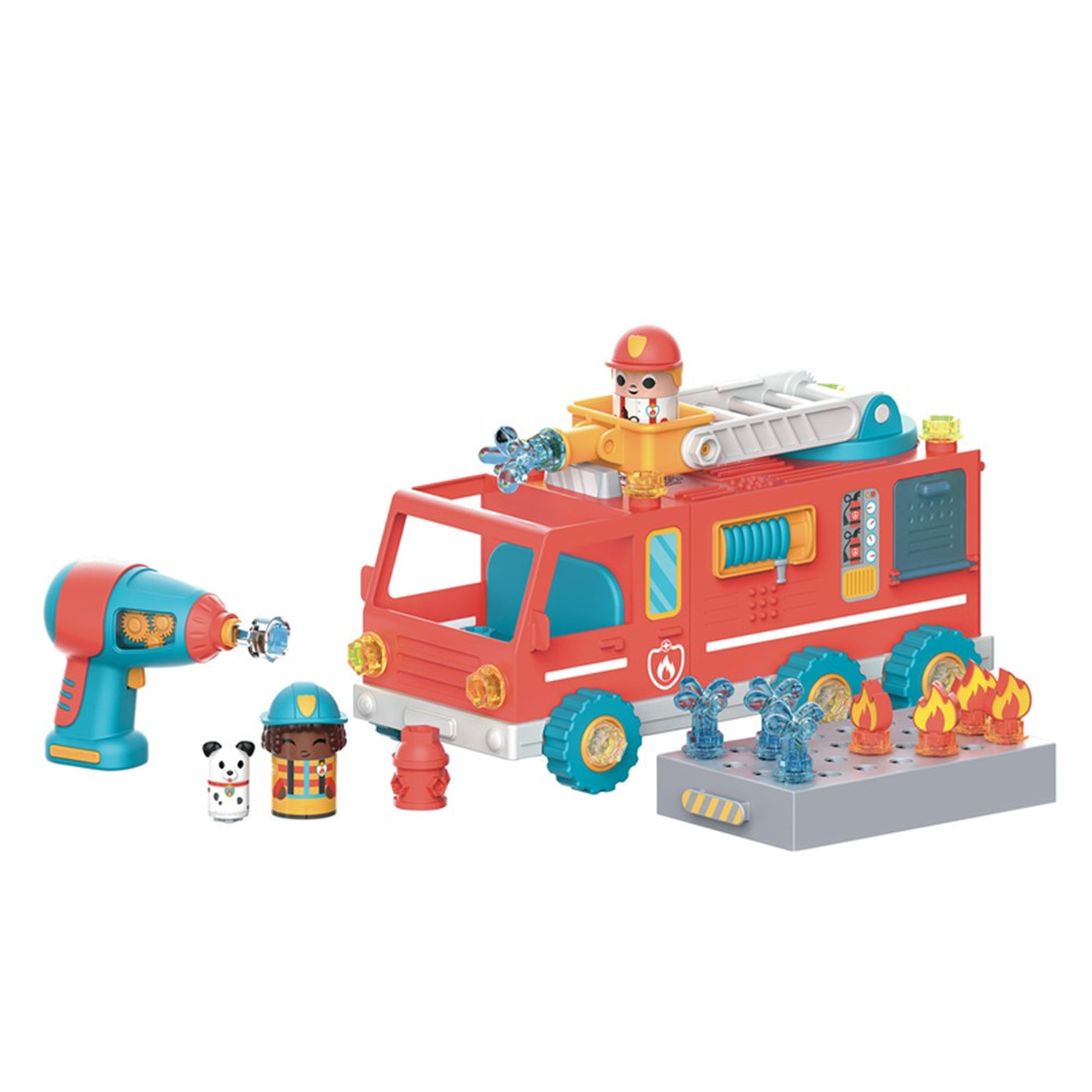 Design & Drill Bolt Buddies Fire Truck - EI-4189 | Learning Resources | Blocks & Construction Play
