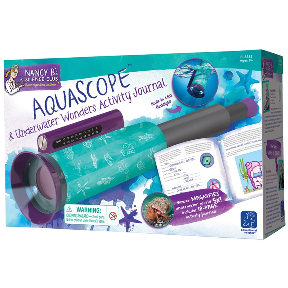 EI-5352 - Nancy B Science Club Aquascope & Underwater Activity Journal in Activity Books & Kits