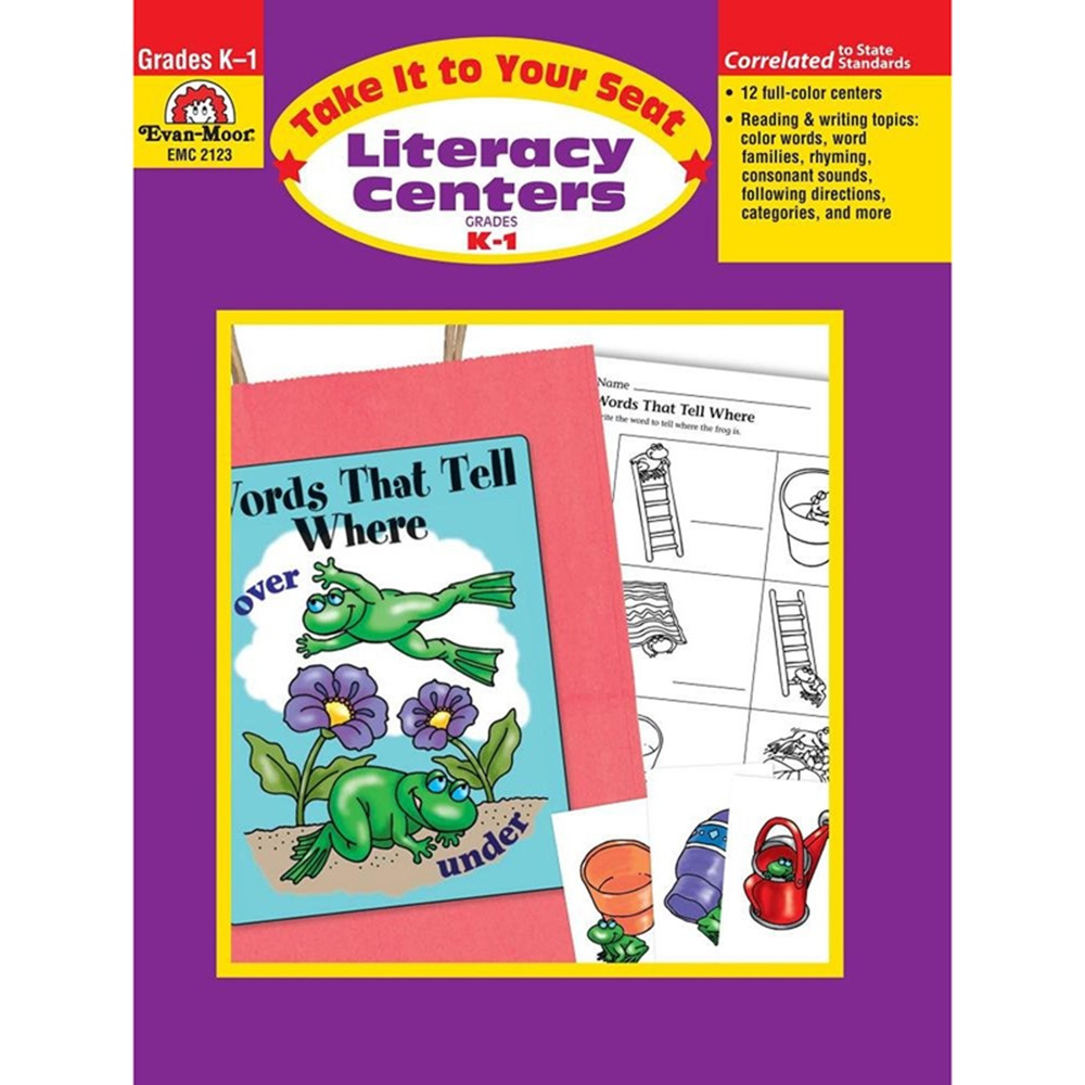 EMC2123 - Take It To Your Seat Literacy Centers Gr K-1 in Activities