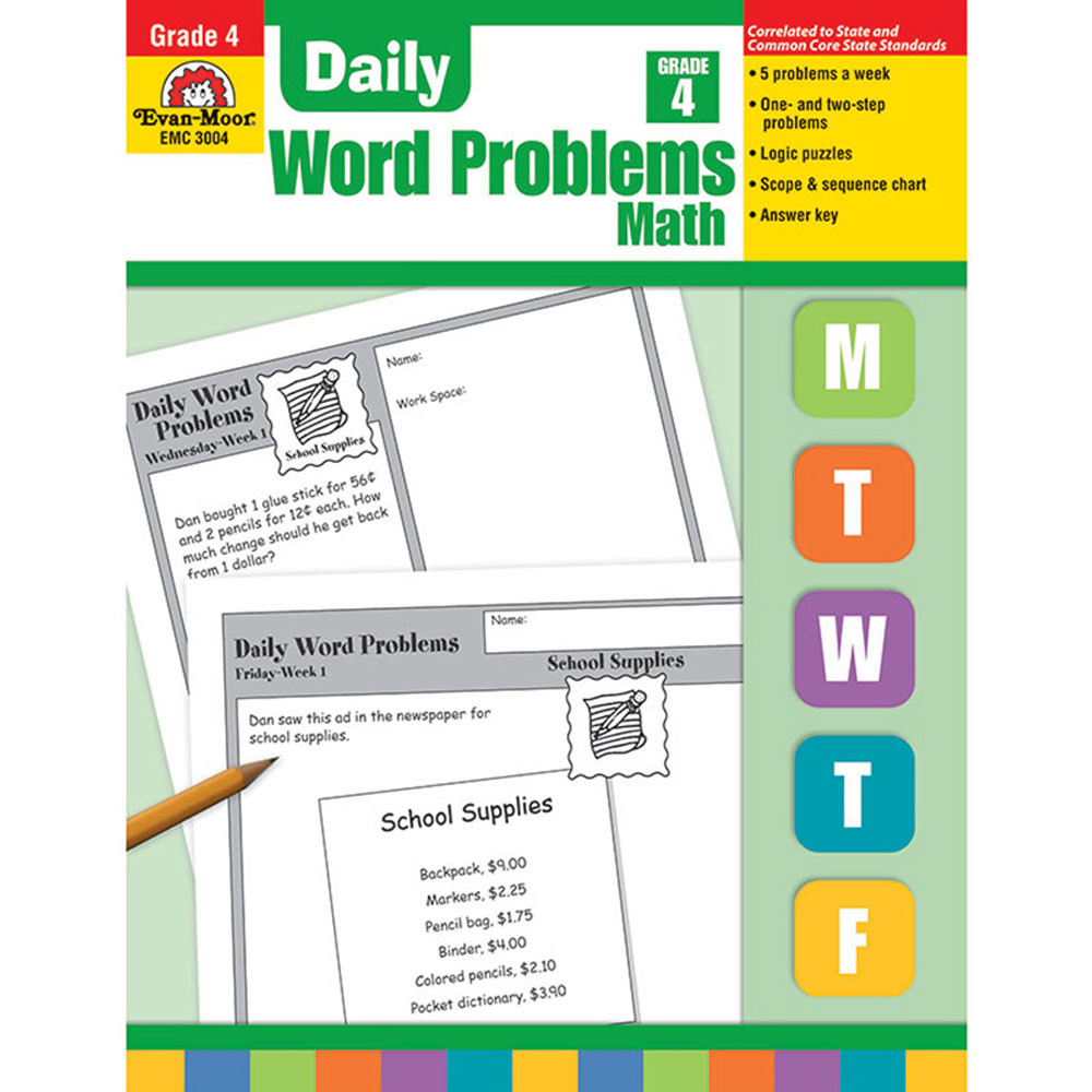 EMC3004 - Daily Word Problems Gr 4 in Word Skills