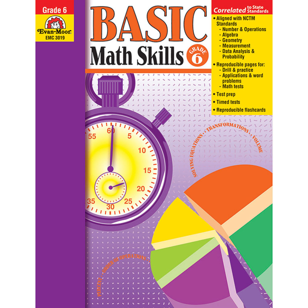EMC3019 - Basic Math Skills Gr 6 in Activity Books