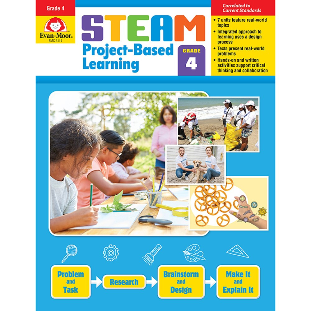 STEAM Project-Based Learning Activity Book - Grade 4 - EMC3114 | Evan-Moor | Skill Builders