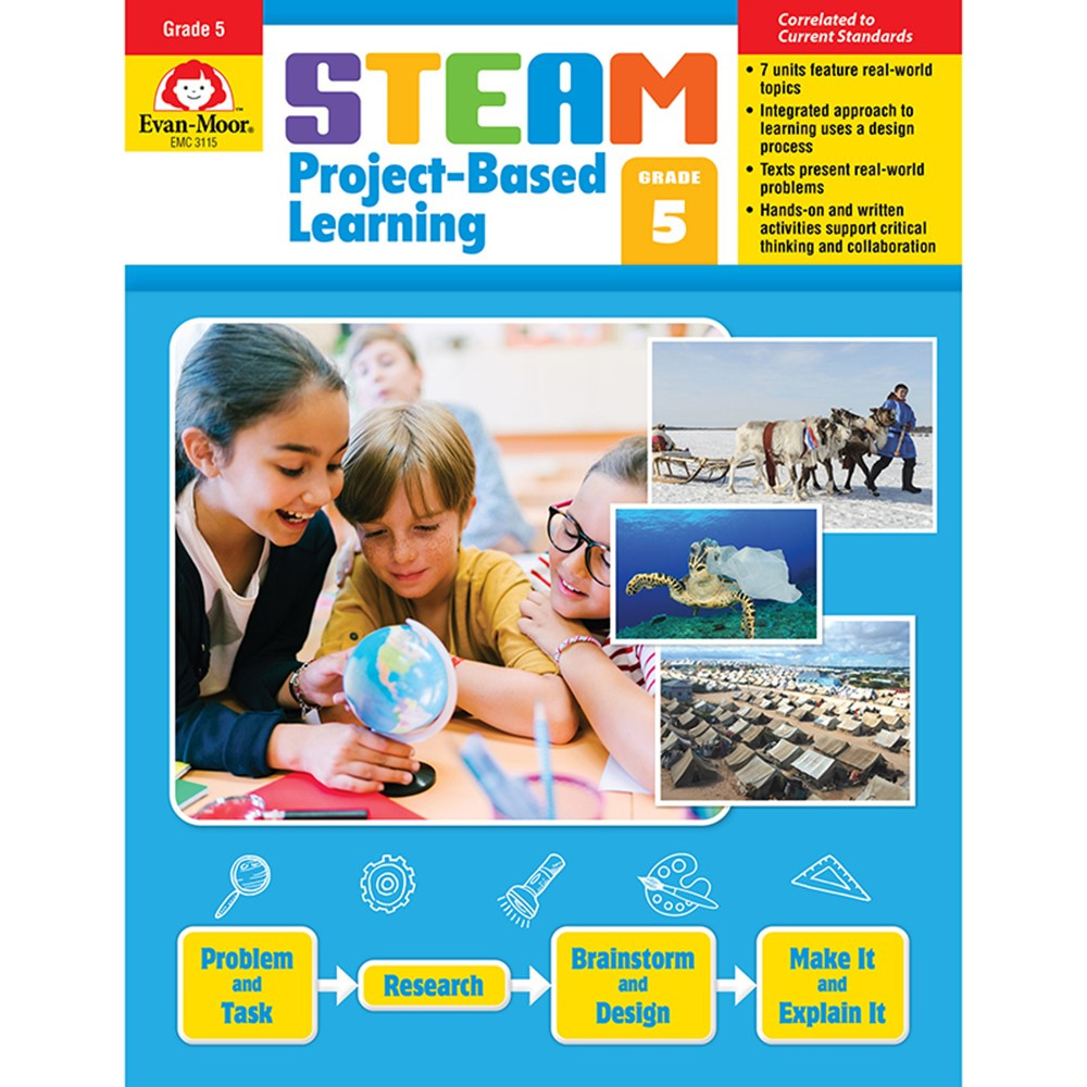 STEAM Project-Based Learning Activity Book - Grade 5 - EMC3115 | Evan-Moor | Skill Builders