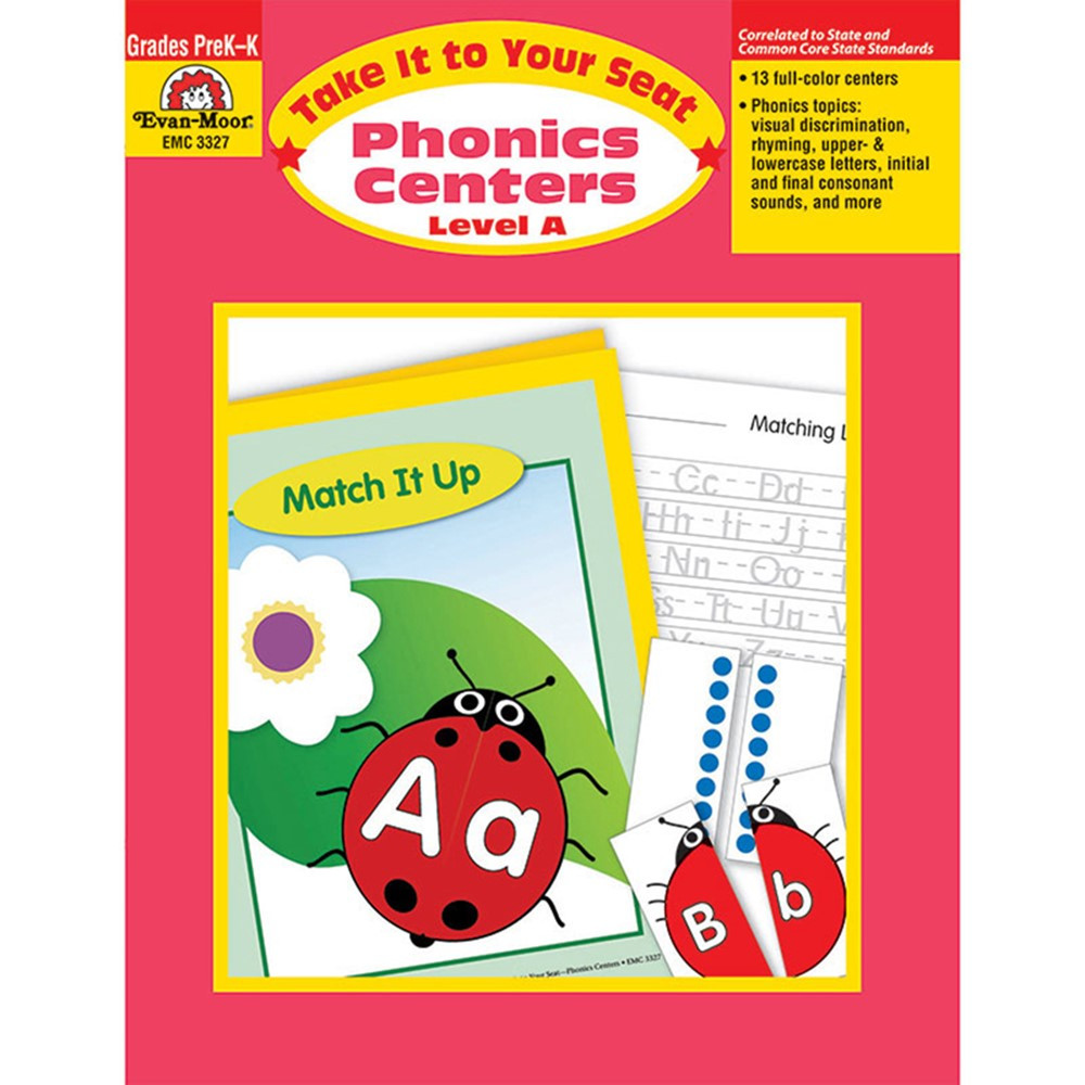 EMC3327 - Take It To Your Seat Phonics Centers Level A in Phonics