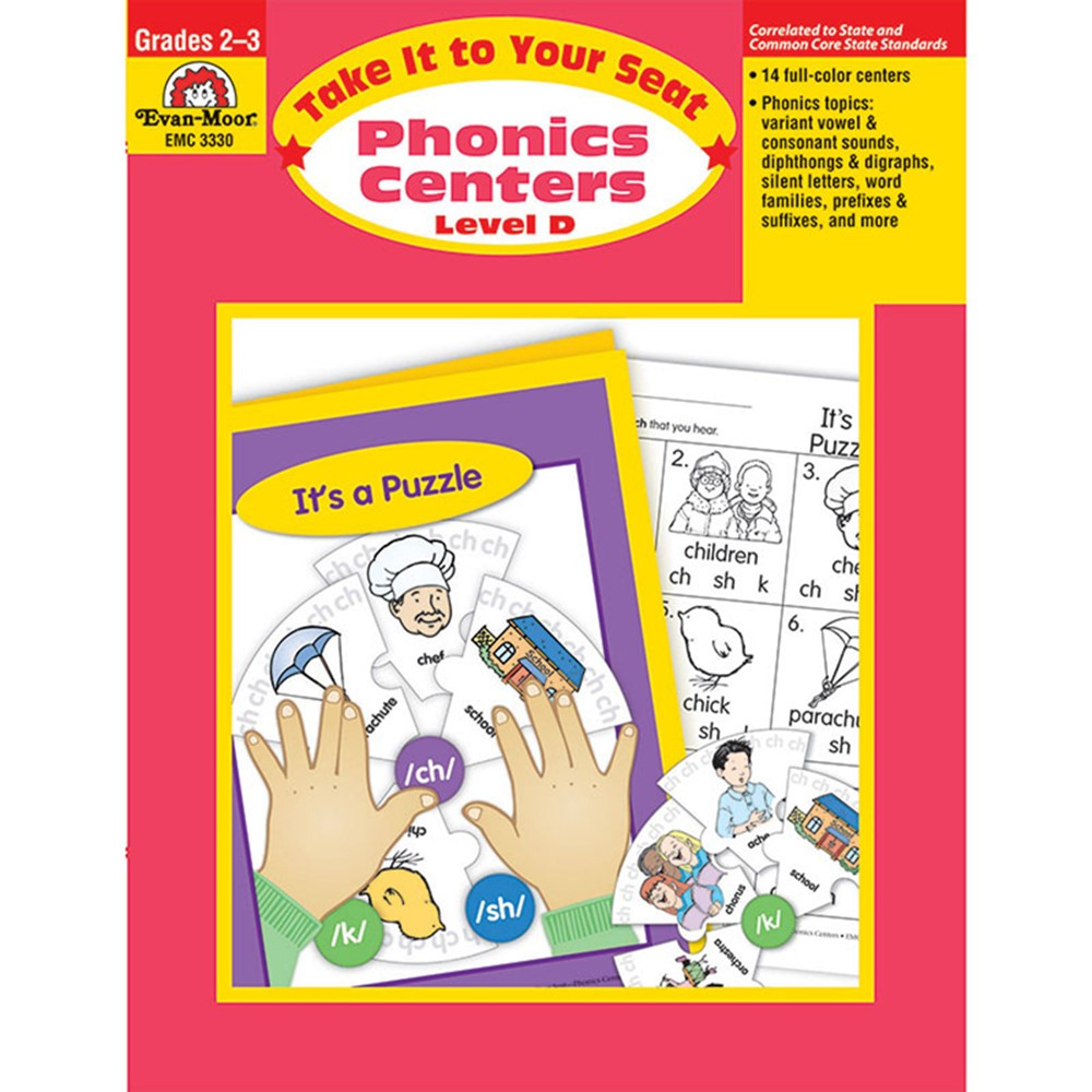 EMC3330 - Take It To Your Seat Phonics Centers Level D in Phonics