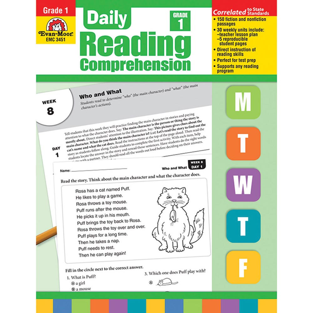 EMC3451 - Daily Reading Comprehension Gr 1 in Comprehension