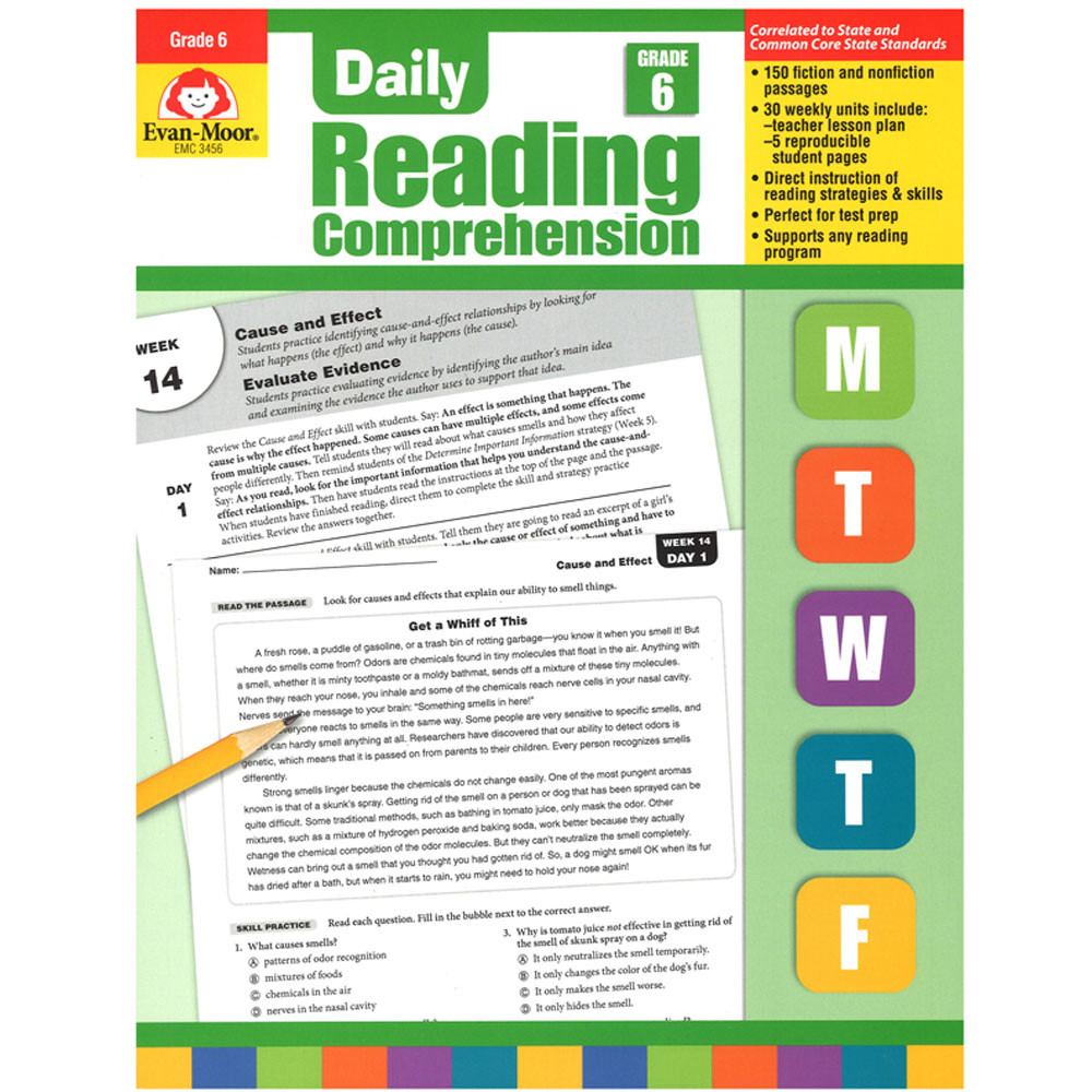 EMC3456 - Daily Reading Comprehension Gr 6 in Comprehension