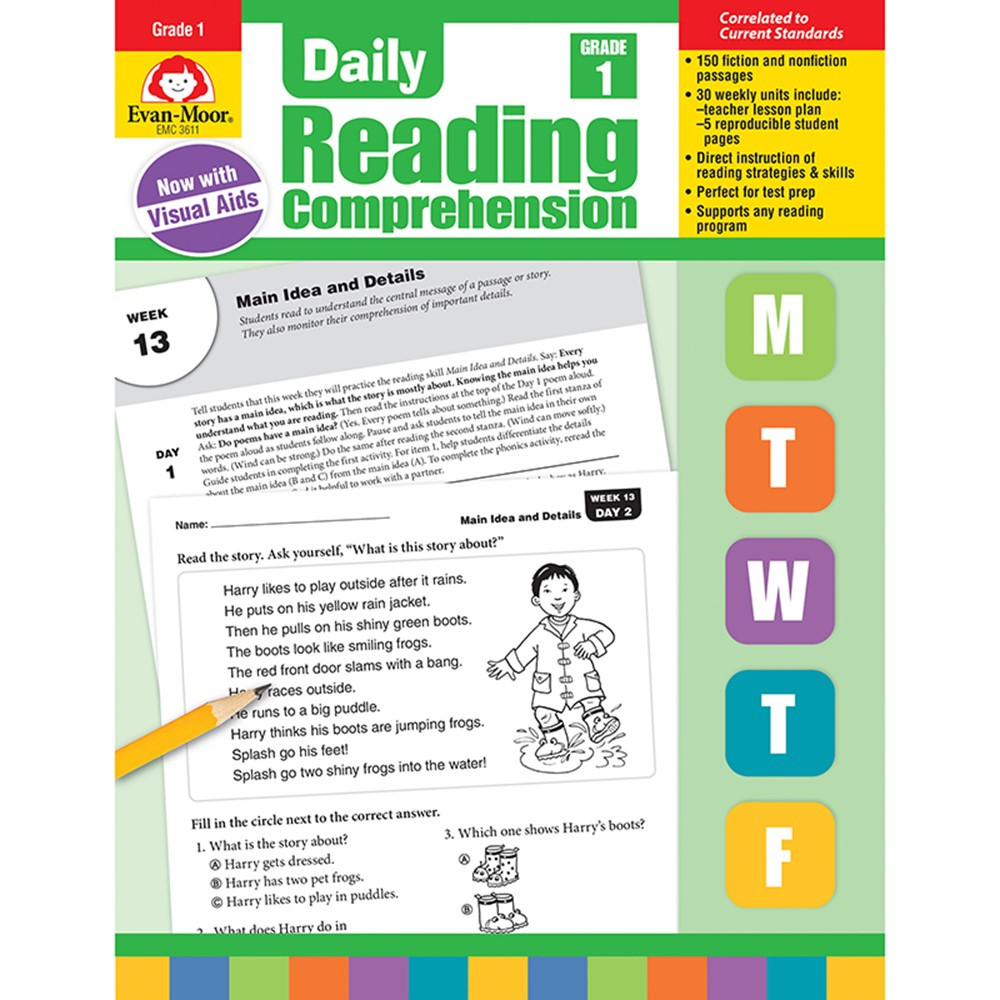 Grade　Evan-Moor　Comprehension,　Daily　EMC3611　Reading　Comprehension