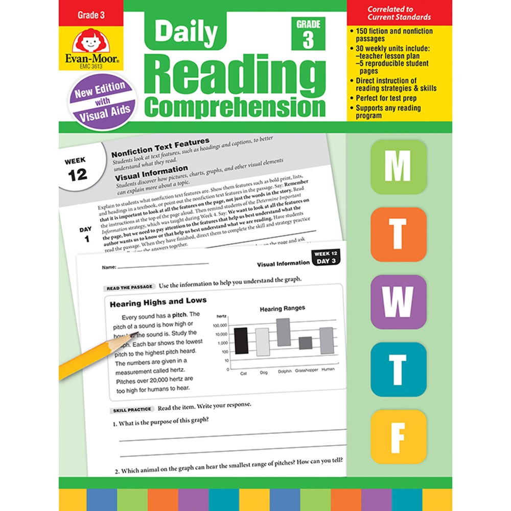 EMC3613 - Daily Reading Comprehension Gr 3 in Comprehension