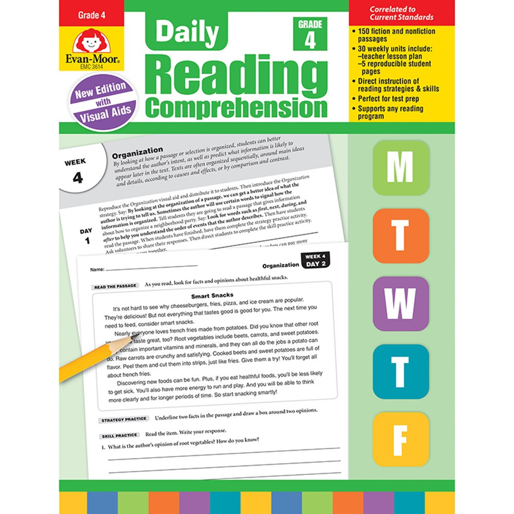 EMC3614 - Daily Reading Comprehension Gr 4 in Comprehension
