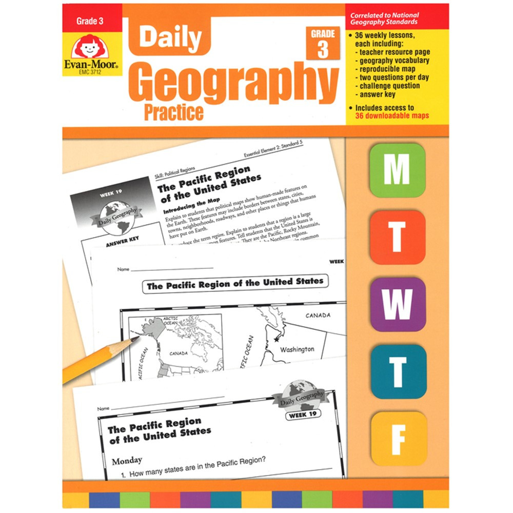 EMC3712 - Daily Geography Practice Gr 3 in Geography