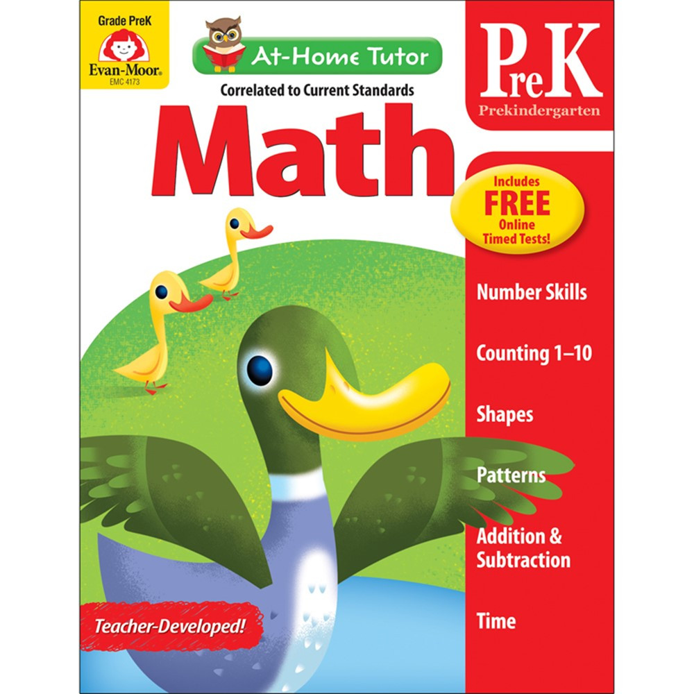EMC4173 - Home Tutor Math Pre K Counting 1-20 in Math