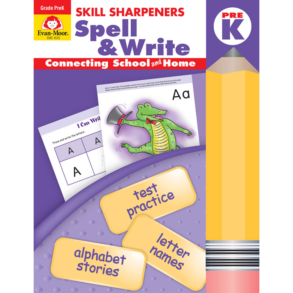 EMC4535 - Skill Sharpeners Spell & Write Prek in Spelling Skills