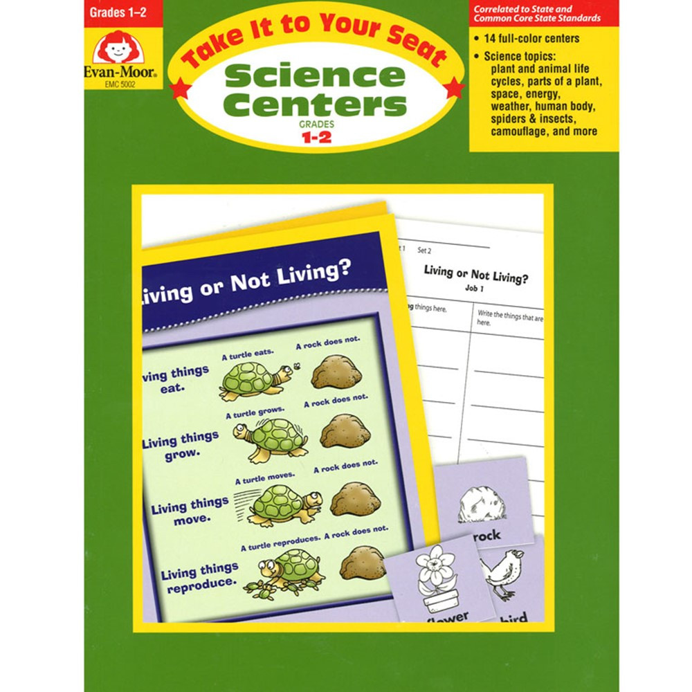 EMC5002 - Take It To Your Seat Science Centers Gr 1-2 in Activity Books & Kits
