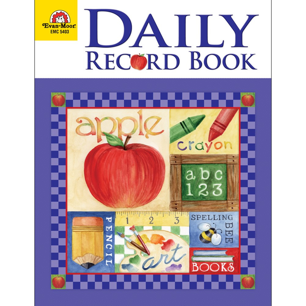 EMC5403 - Daily Record Book School Days Theme in Plan & Record Books