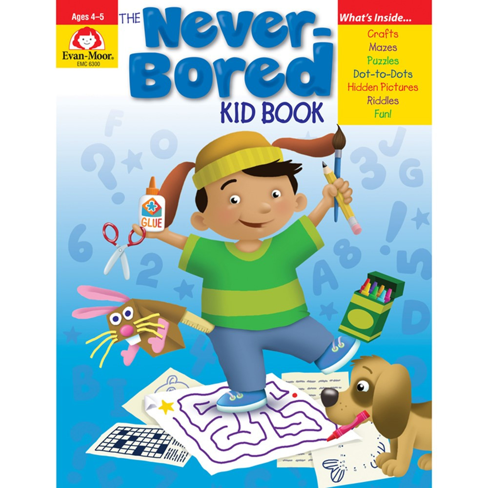 EMC6300 - The Never-Bored Kid Book Ages 4-5 in Skill Builders