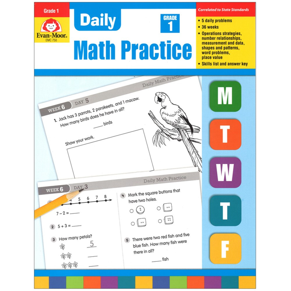 EMC750 - Daily Math Practice Gr 1 in Activity Books
